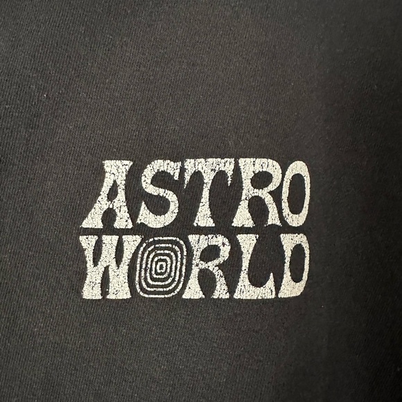 Travis Scott Astroworld “Wish You Were Here” tour merch Black T-shirt. Size XL - Picture 5 of 6